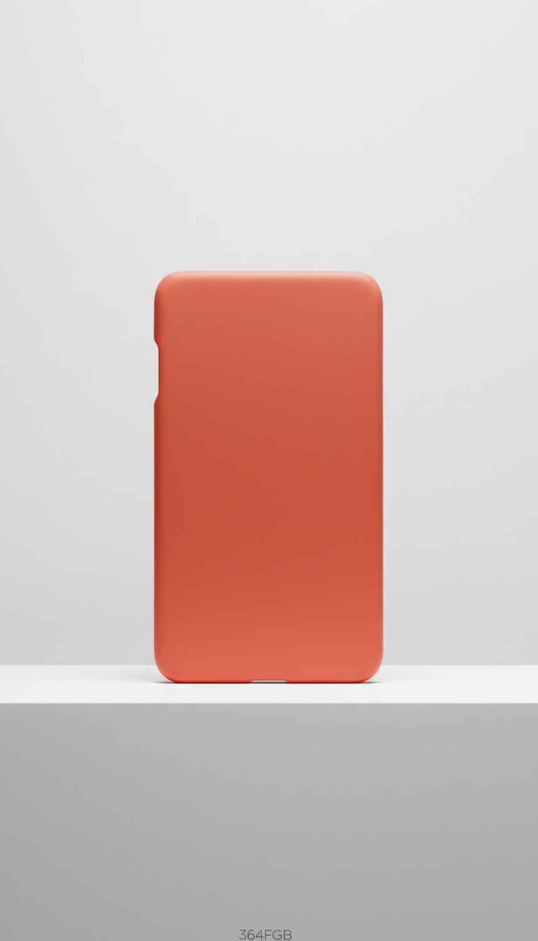 Coral Pop Leather Case